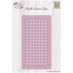 Wykrojnik do papieru - Nellie`s - MFD177 ramki tło kółeczka